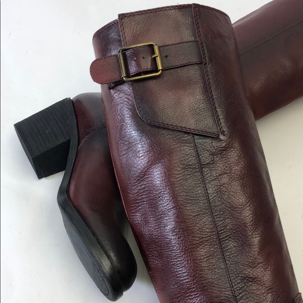 Lucky Brand Leather Dark Brown Boots New 6 - Picture 7 of 8